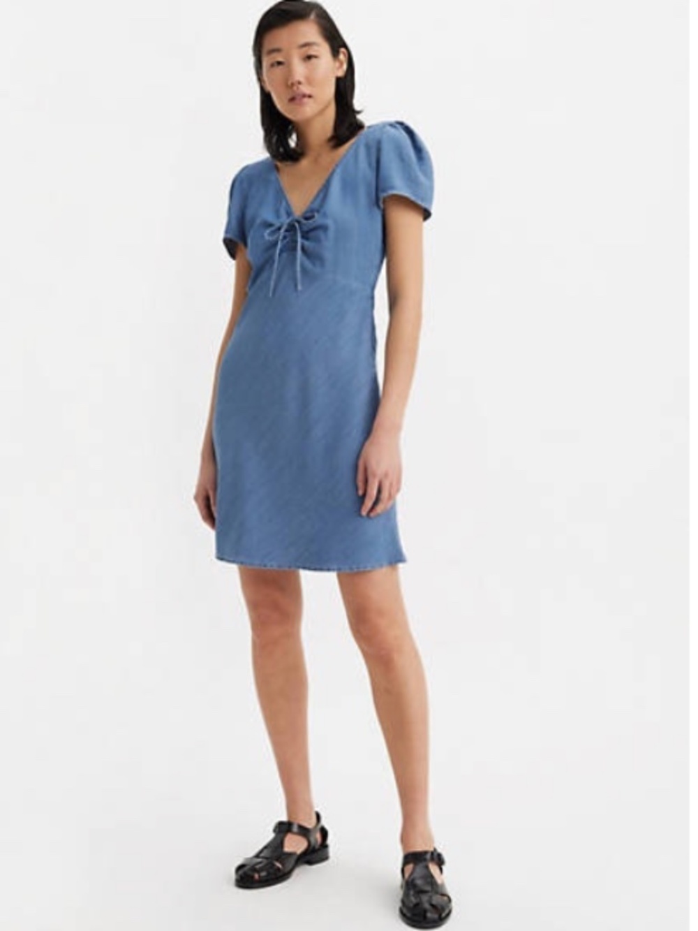 Levi's Delray Short Sleeve Mini Dress - Women's L NWT
